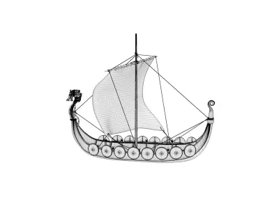Viking Boat 3D model