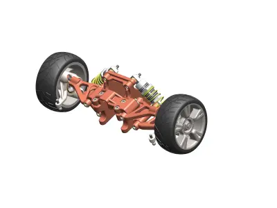 Car Suspension System  Free 3D model