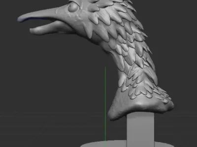 Bust of a Bird Free 3D print model
