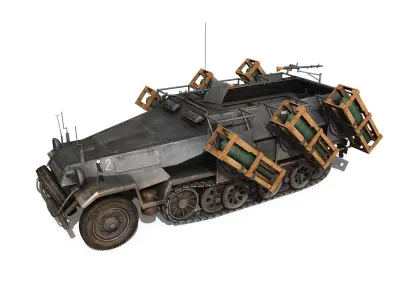 SD KFZ 251 1 - Ausf B - Walking Stuka - 11PD 3D model