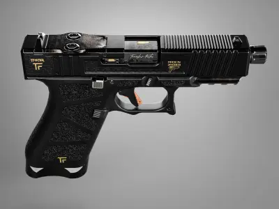 Glock Gemist MK2 Handgun Low-poly 3D model