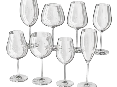  Empty Wine Glasses Model 