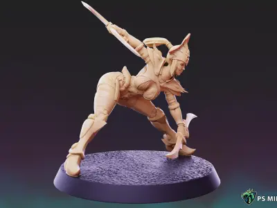 Dark Space Elves - Witches - Pose 7 3D print model