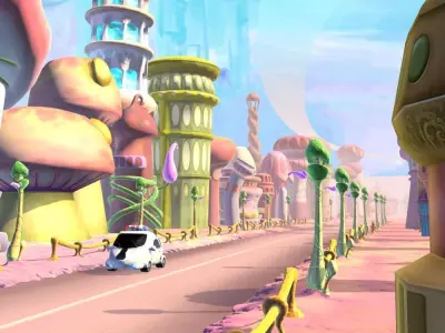 Cartoon Street View 3D model