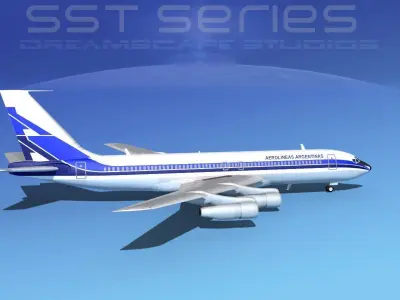 Boeing 707-320 Aerolineas Argentinas 3D model