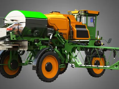 Sprayer - Spreader and Pneumatic Seeder 3 in 1 Machine 3D model