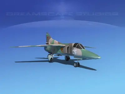 Mig-27 Flogger LP USSR 2 Low-poly 3D model