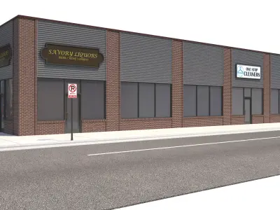 Retail-063 Retail Store 3D model