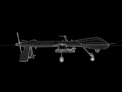 Drone Military Predator Mq-1B 3D model