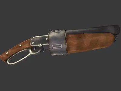 Scatter Gun Low-poly 3D model