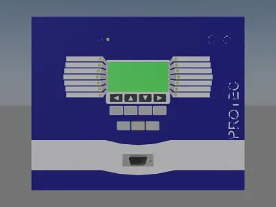 Protection relay Woodward MRA4 Free 3D model