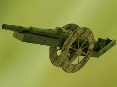 WW1-Cannon Ball Low-poly 3D model