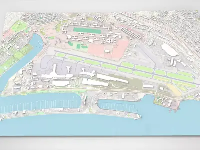 San Diego International Airport California United States 3D model
