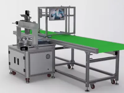 Automatic Weighing  Assembly Line 3D model