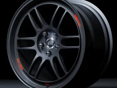 Enkei Wheels - RPF1 Low-poly 3D model