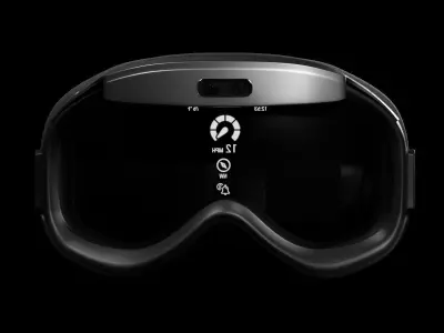 Flower goggles 3D model