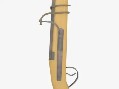 Wick shotgun rifle Free low-poly 3D model