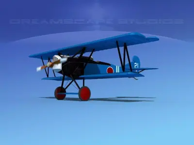 Fokker D-VII V13 Japan 3D model