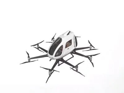 unmanned passenger-carrying aircraft 3D model