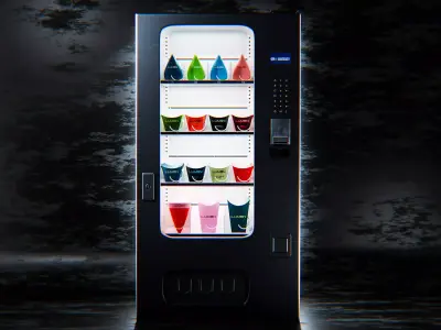 Sci-Fi Vending Machine Free low-poly 3D model