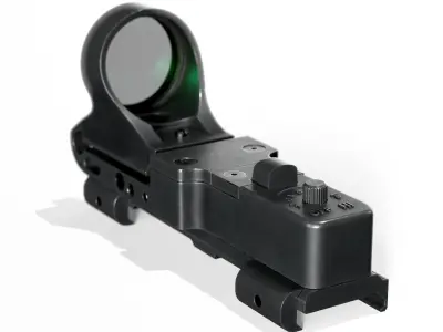 C-More Red Dot Sight Low-poly 3D model
