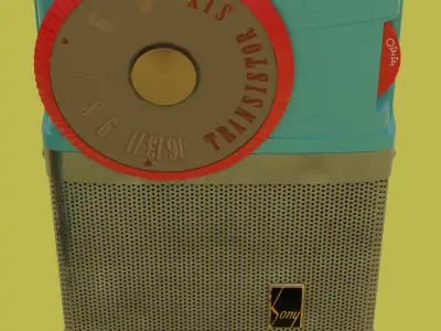 Sony TR-63 Transistor Radio 3D model