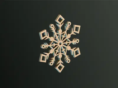 Snowflakes Classic-Birth-DC Free 3D print model