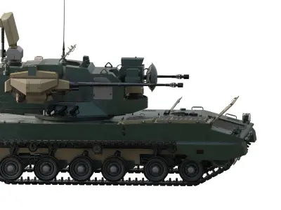 PGZ-09 - Type 09 self-propelled anti-aircraft artillery 3D model