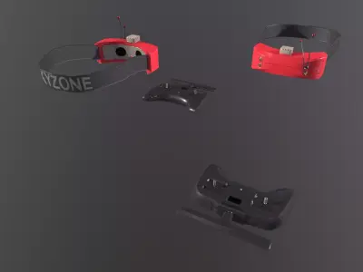 Skyzone SKY04X Pro  - TBS Tango 2 Pro V4 foto Controller Low-poly 3D model