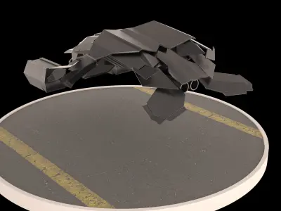 Batwing Low-poly 3D model