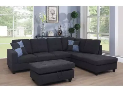 Mendoza Piece Upholstered Sectional Free 3D model