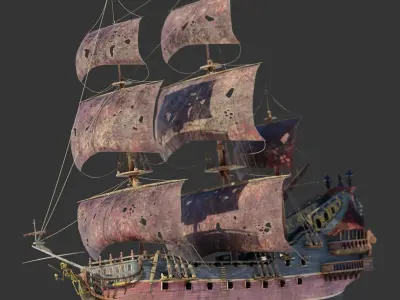 Queen Annes Revenge 3D model