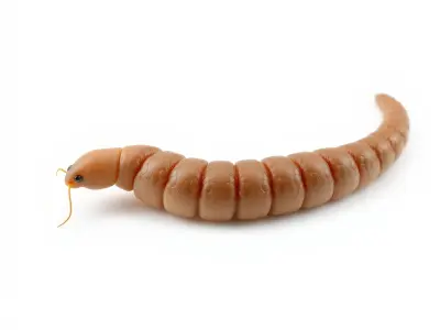 Realistic Caterpillar Model Pack with Detailed Textures Low-poly 3D model