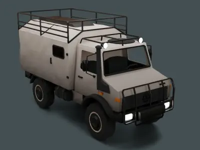 Mercedes Benz Unimog 4x4 Low-poly 3D model
