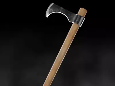 Tomahawk Axe Game Ready PBR Low-poly 3D model Free low-poly 3D model