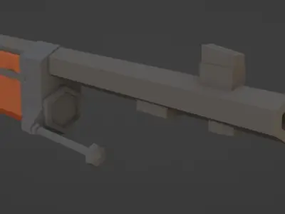 Low Poly RSC 1917 Low-poly 3D model