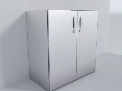 Small Cabinet Low-poly 3D model