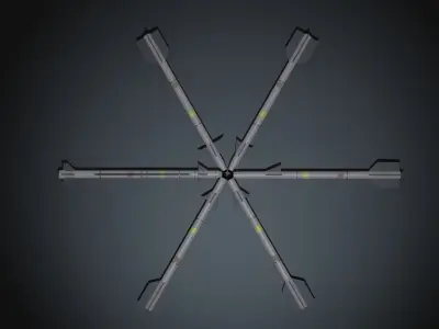 LOW POLY Aim-9 pack Low-poly 3D model