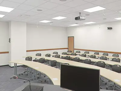 Classroom Architecture 006 V2 3D model