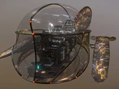 Mapleseed Hawk Low-poly 3D model