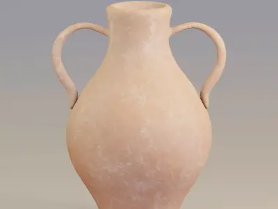 Old jug 04 Low-poly 3D model