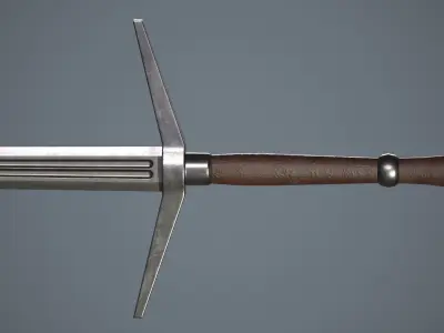 Two-handed swords Low-poly 3D model
