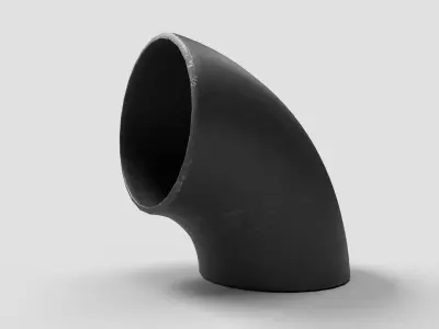 Elbow Pipe Short Radius 8 inches 3D model