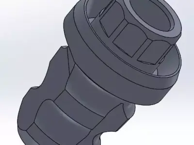 Dental Implant Impression post 3D model