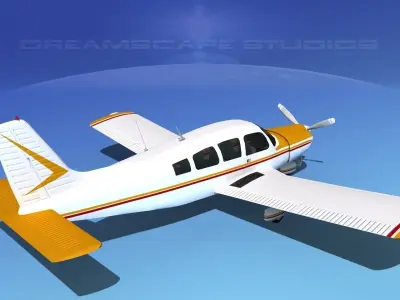 Piper Cherokee Six 260 V04 3D model