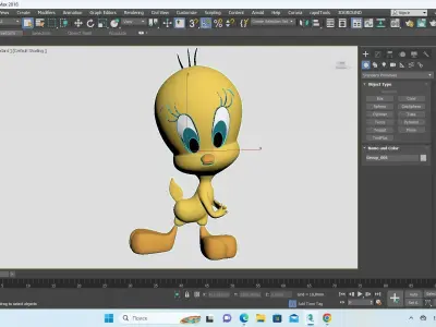 Tweety Bird cake topper - Titti 3D model