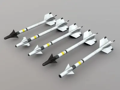  AIM-9 Sidewinder Pack Low-poly 3D model