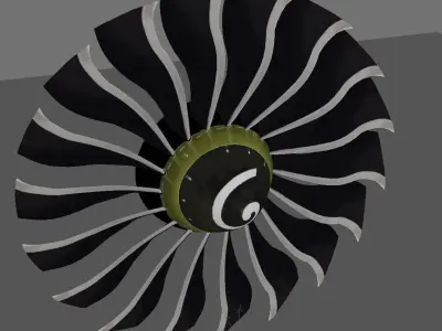 Airbus 320 Neo Jet Blade Low-poly 3D model