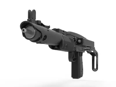 Prototype blaster of Boba Fett 1978 3D model