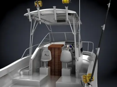 Grady White Sport Fishing Boat 3D model